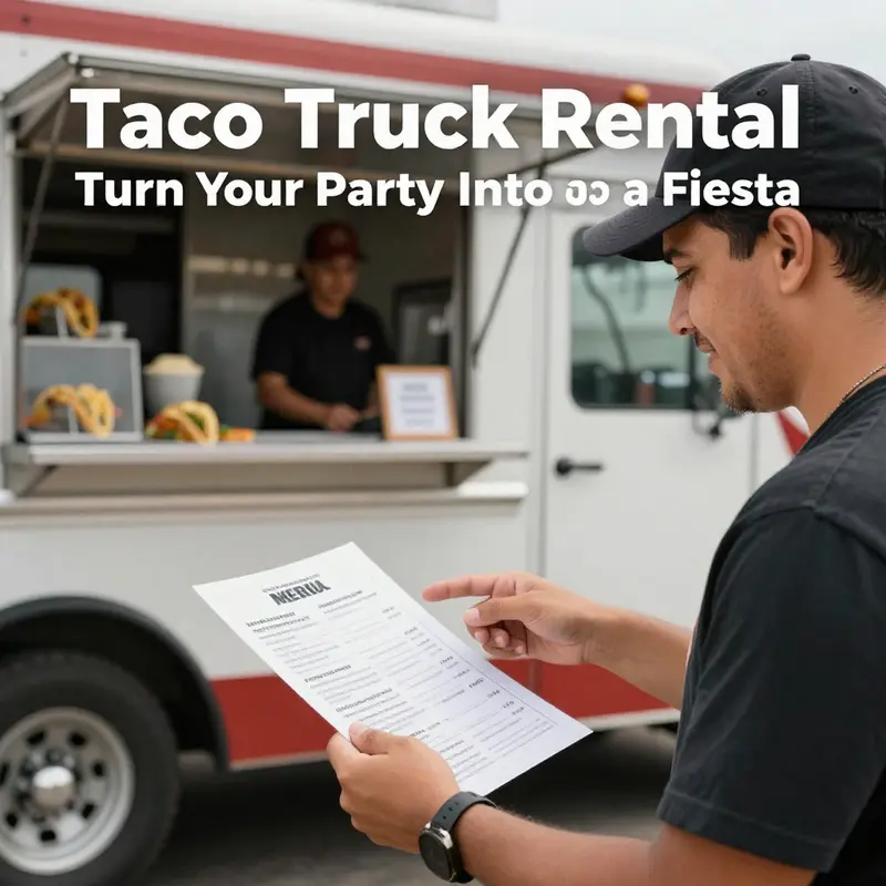 Cost breakdown for renting a taco truck for different types of parties.