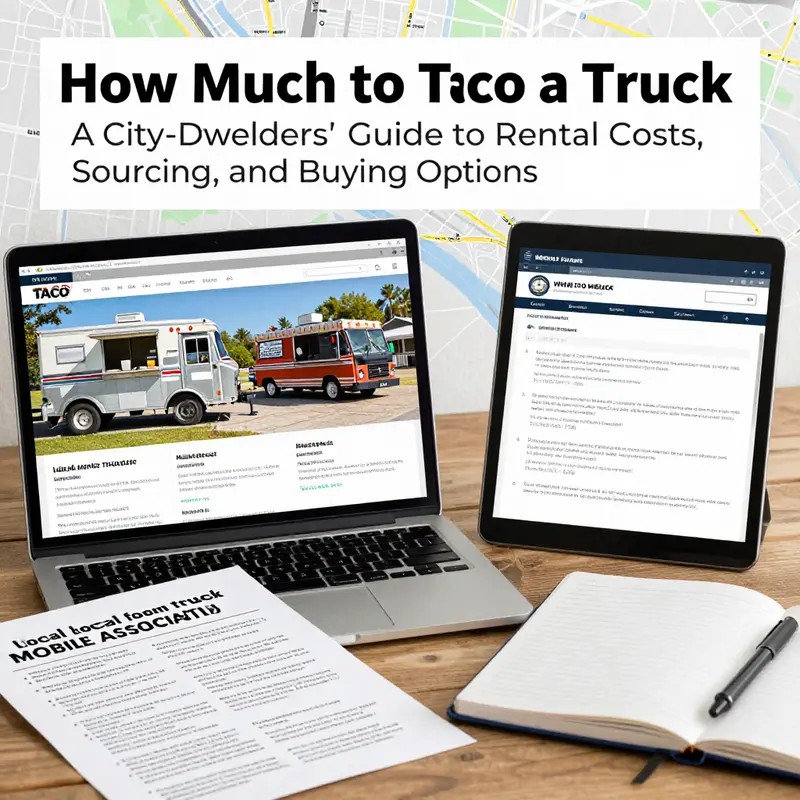 Urban taco truck in action, illustrating typical per-day rental costs for events.