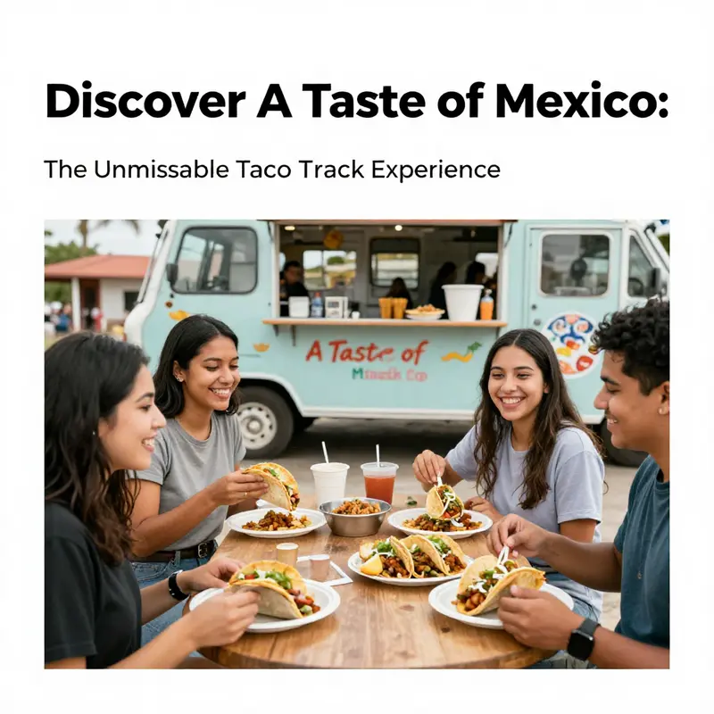 A Taste of Mexico Taco Truck on a sunny day in Crawfordville, attracting customers for a delicious meal.