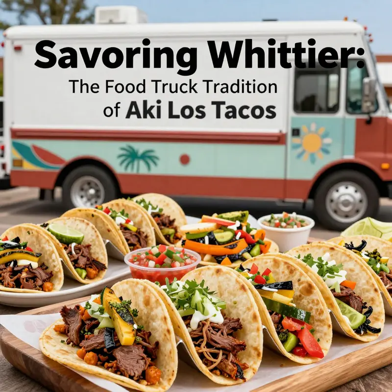 A vibrant snapshot of Aki Los Tacos Truck, symbolizing its legacy within the community.