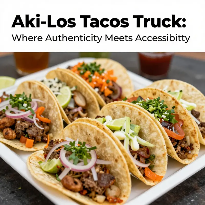 Customers savoring the vibrant flavors of Aki-Los Tacos, capturing the authentic street food experience.