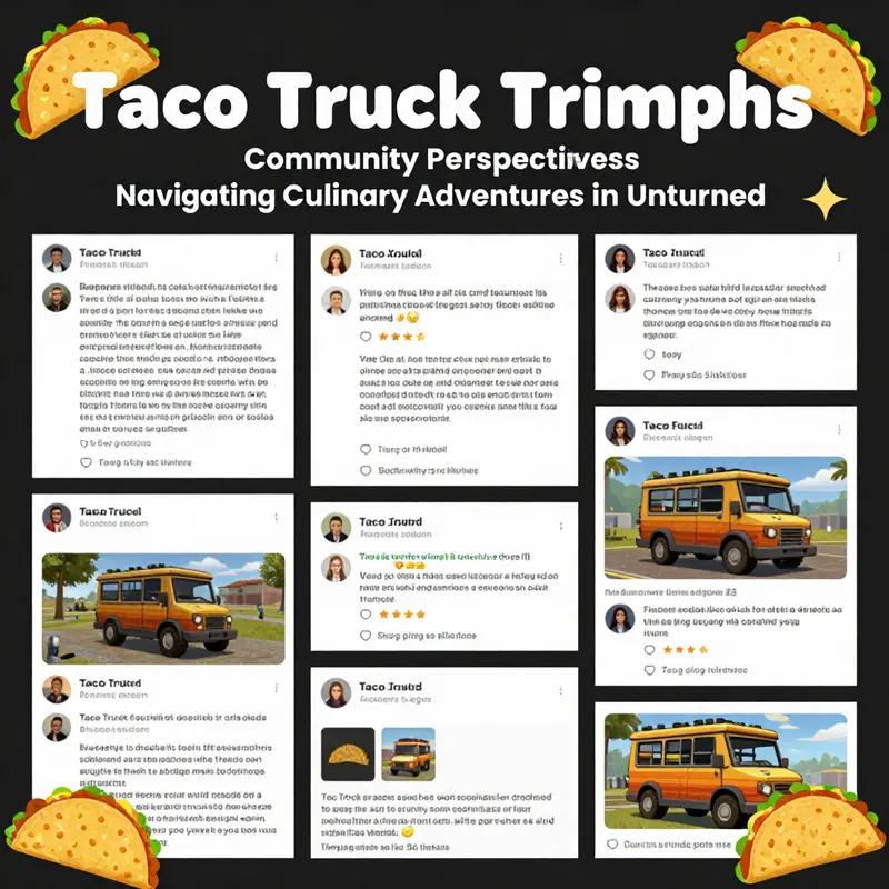 An imagined taco truck in Unturned, serving the whimsical and diverse community of the game.