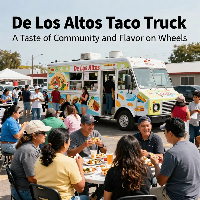A vibrant display of delicious tacos at De Los Altos Taco Truck, representing the heart of authentic Mexican cuisine.