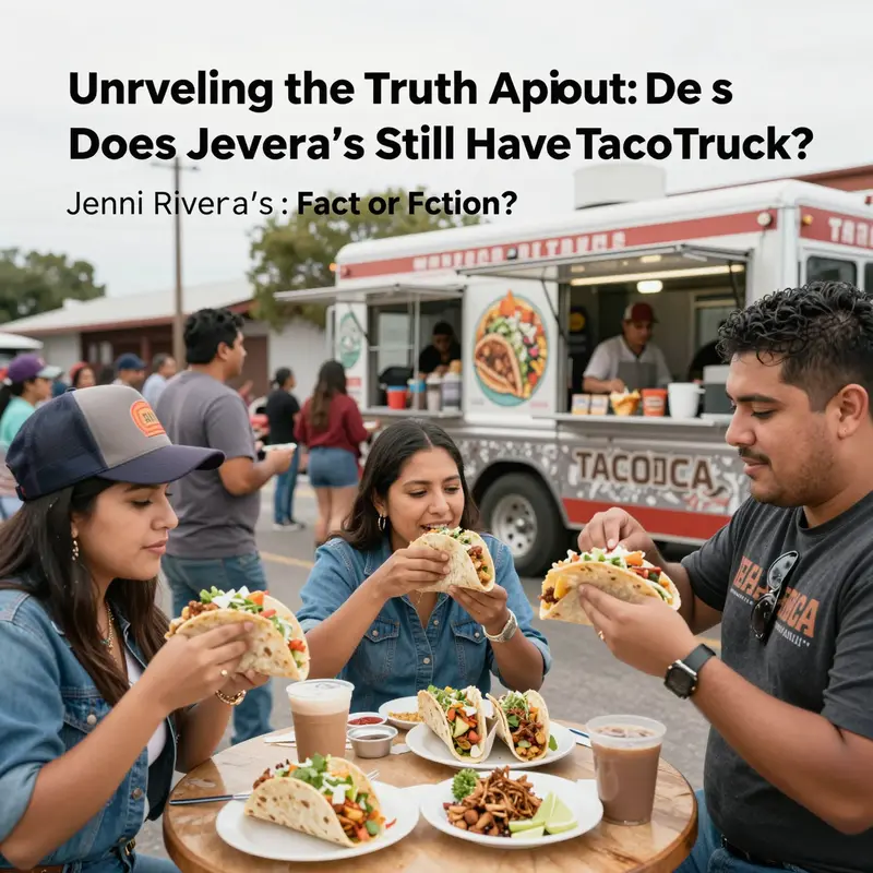 Jenni Rivera enjoying a taco truck scene in her reality show, showcasing her vibrant personality.