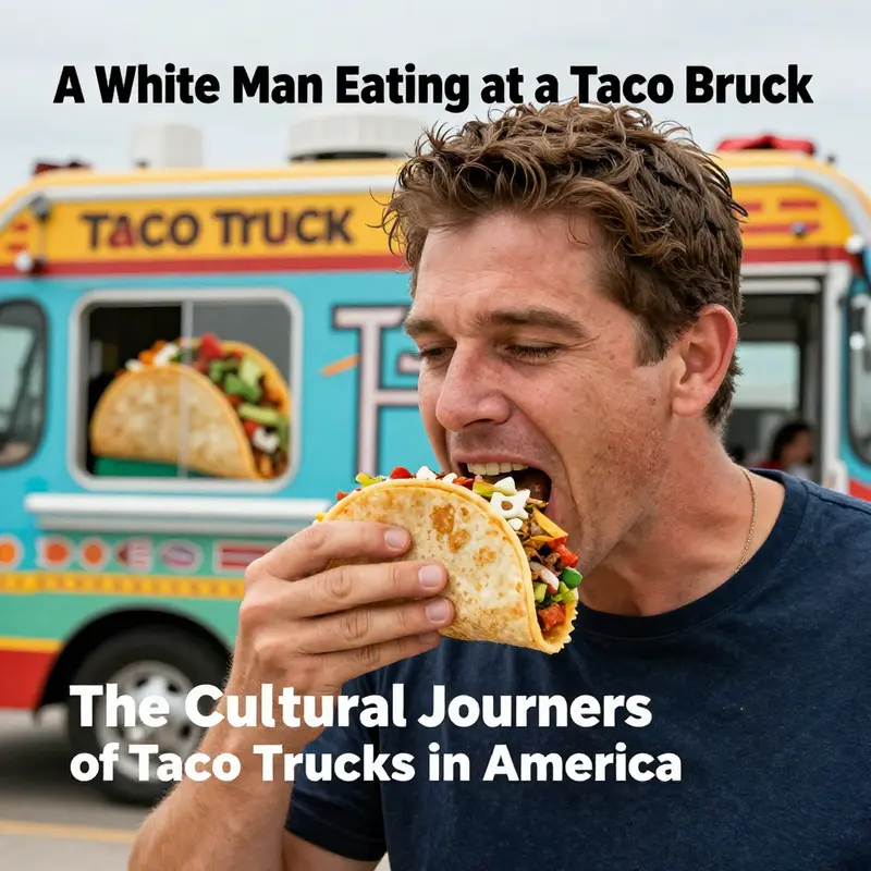 A lively taco truck scene showcasing the cultural melting pot that defines modern American dining.