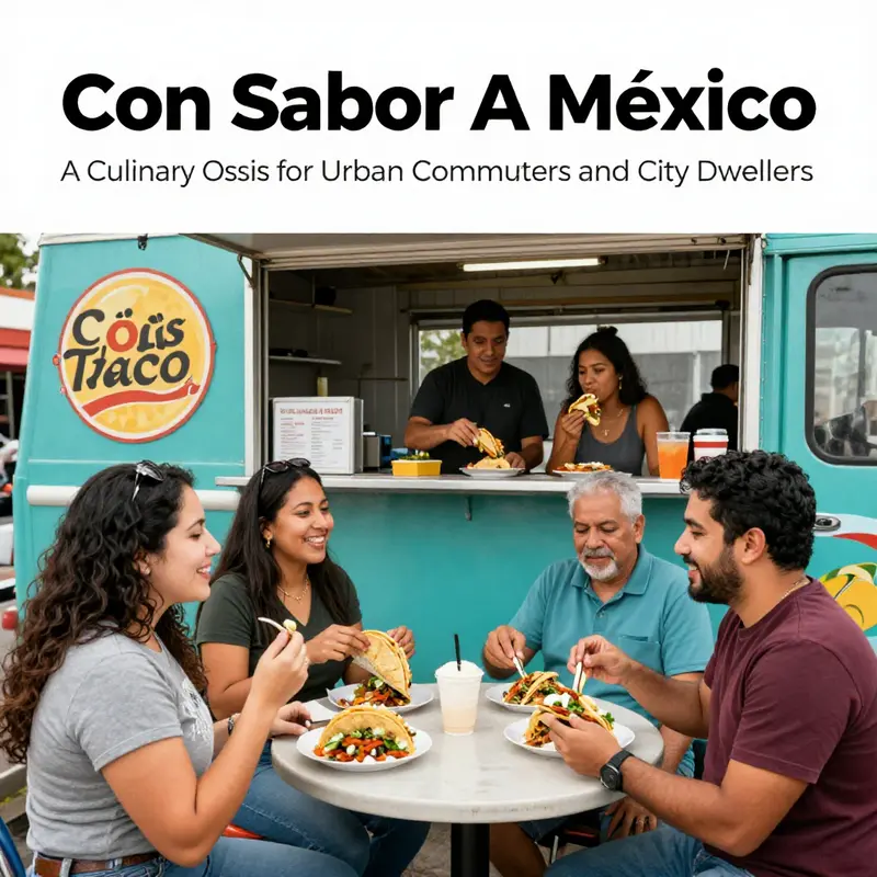 A visual journey through the history and significant milestones of Con Sabor A México taco truck.