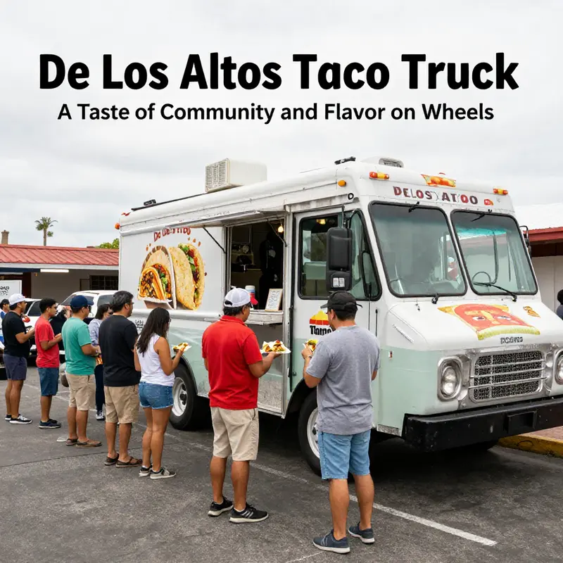 A vibrant display of delicious tacos at De Los Altos Taco Truck, representing the heart of authentic Mexican cuisine.