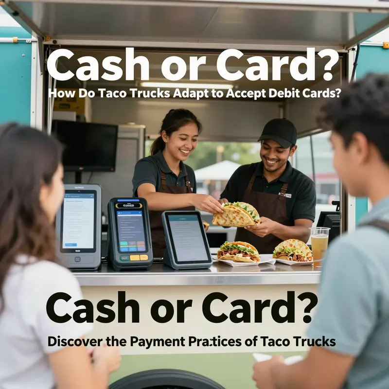 Discover the payment options at taco trucks, focusing on the acceptance of debit cards.