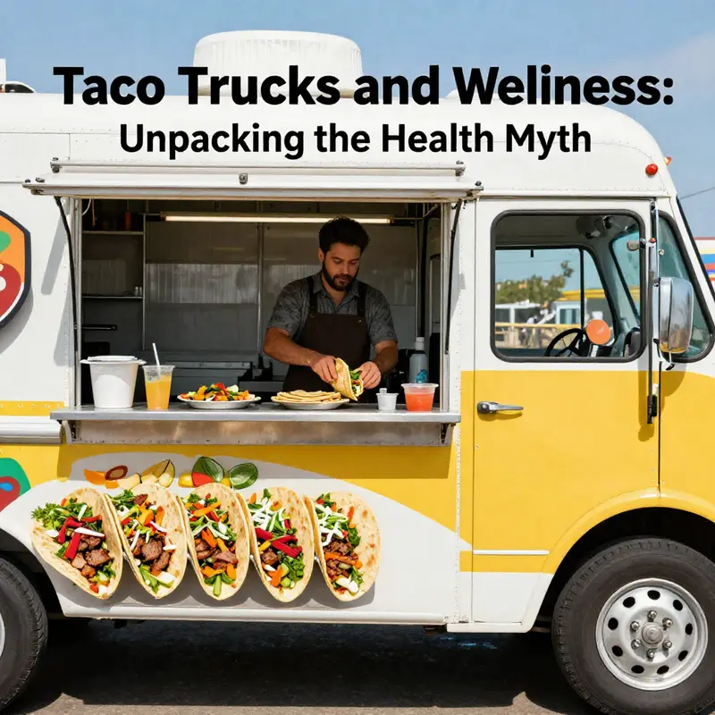 Fresh ingredients being prepared at a taco truck.