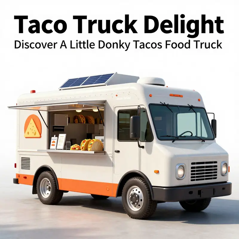 A lively scene of the taco food truck drawing in eager customers, showcasing the brand’s vibrant appeal.