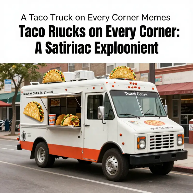 A vibrant depiction of taco trucks as cultural symbols in urban environments.