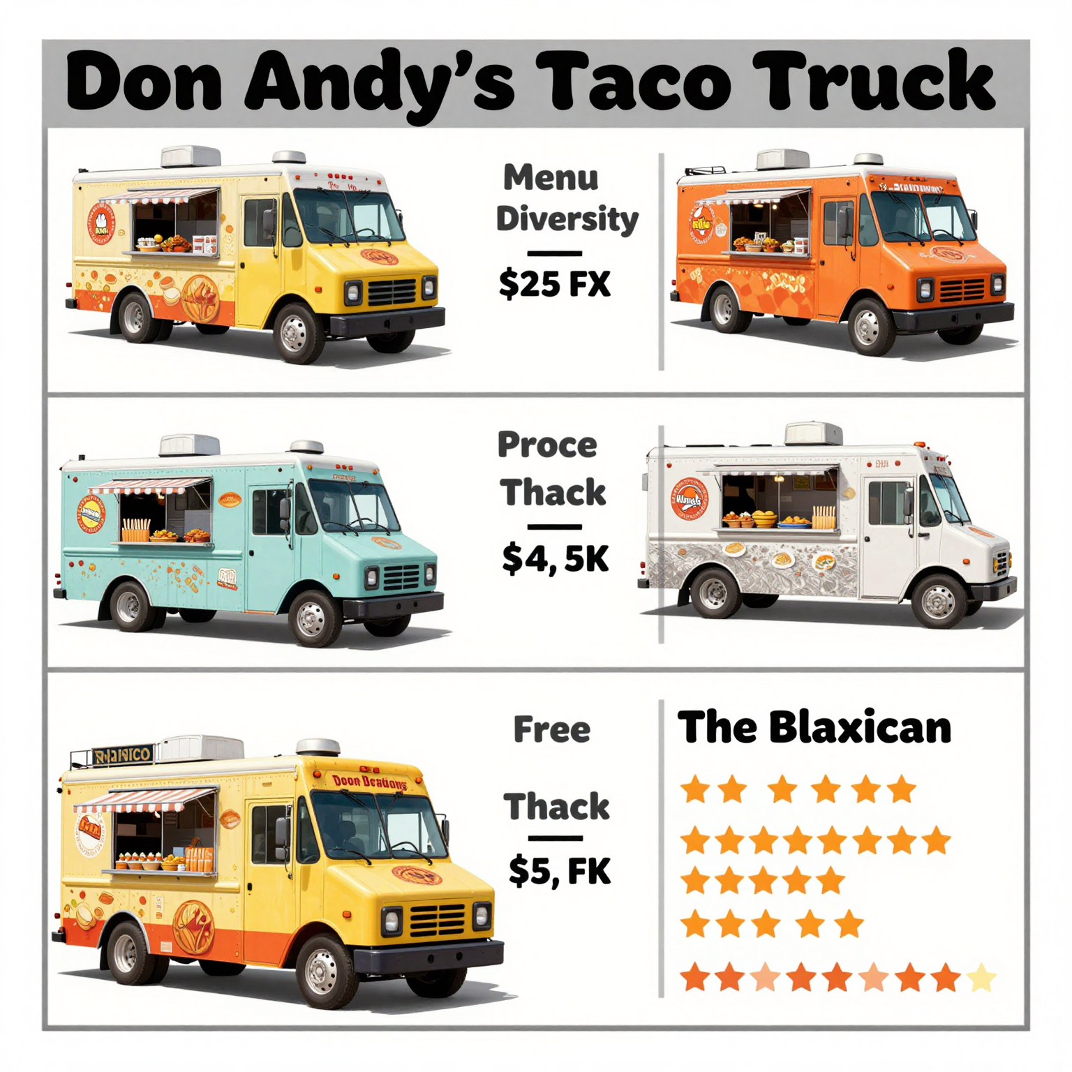 Food Truck Comparison Table