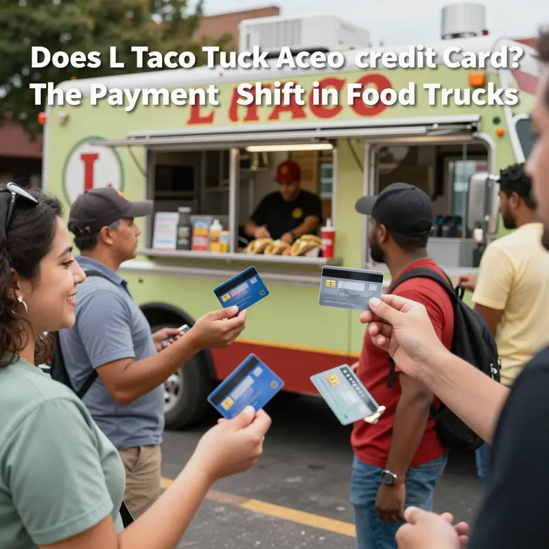 L Taco Truck showcases the growing trend of accepting credit cards, attracting a modern customer base.