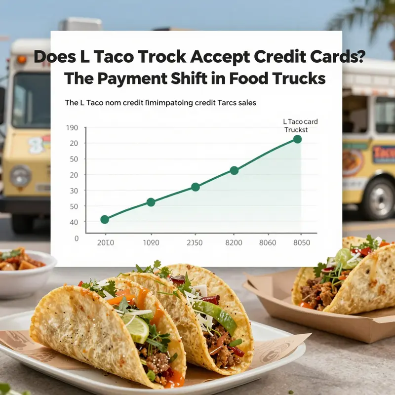 L Taco Truck showcases the growing trend of accepting credit cards, attracting a modern customer base.