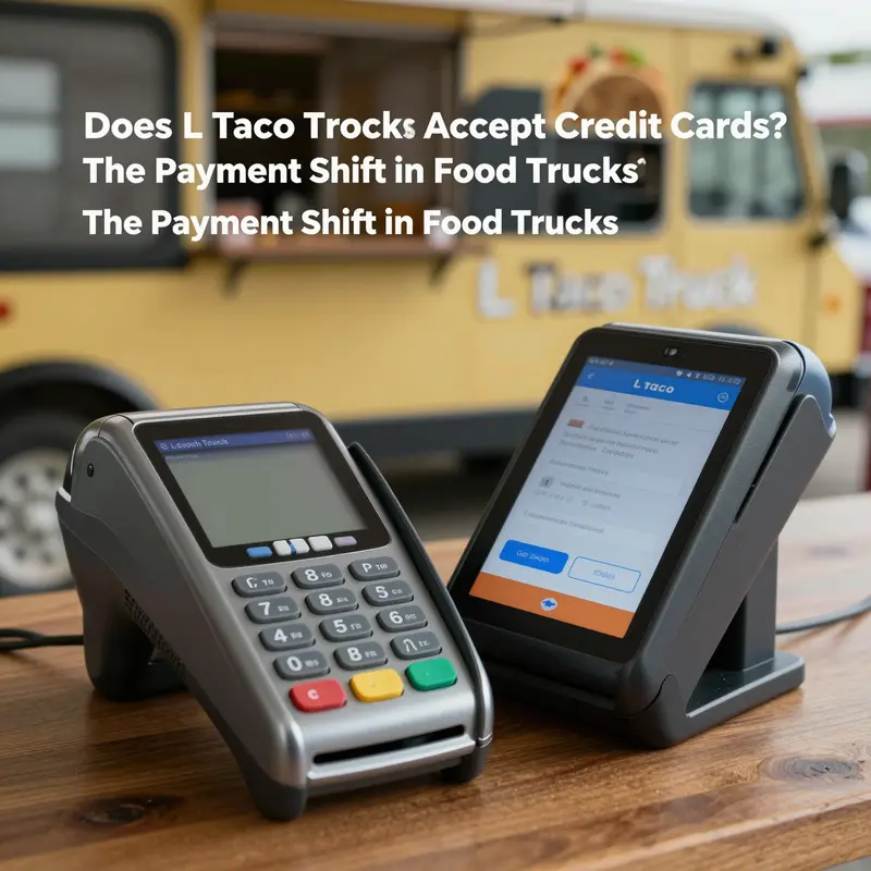 L Taco Truck showcases the growing trend of accepting credit cards, attracting a modern customer base.