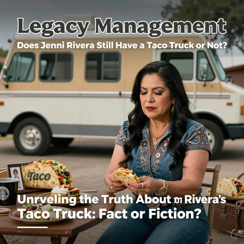 Jenni Rivera enjoying a taco truck scene in her reality show, showcasing her vibrant personality.