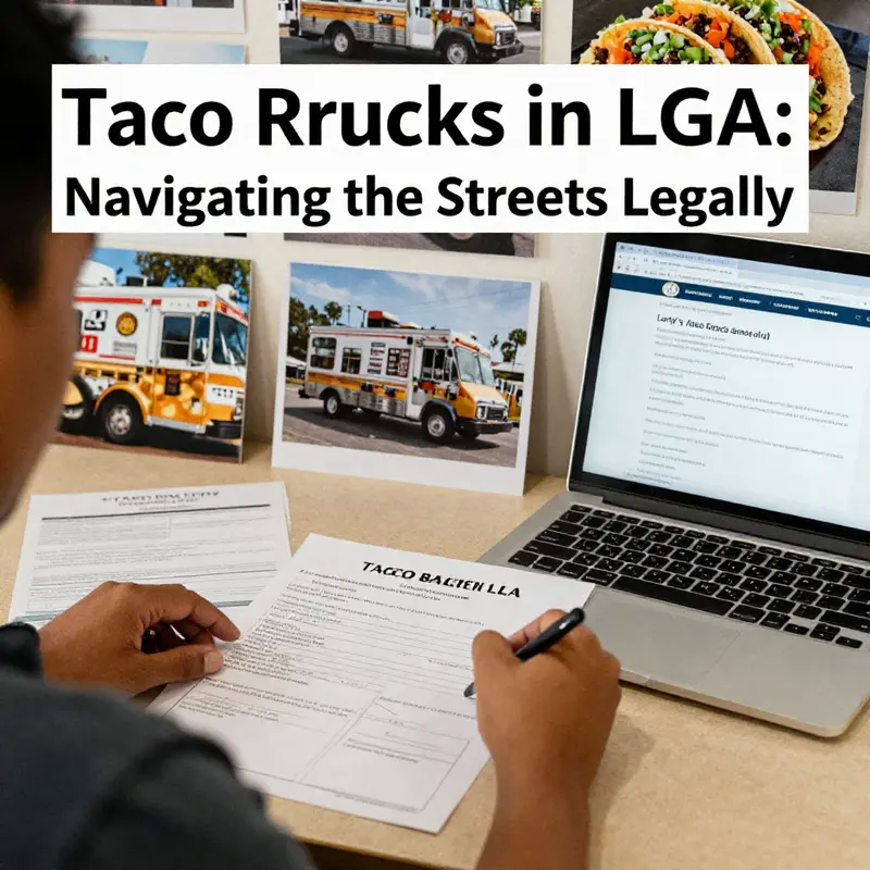 Taco trucks navigating the regulatory landscape of LA.
