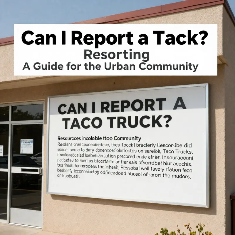 Identifying health and safety issues can help you decide if you need to report a taco truck.