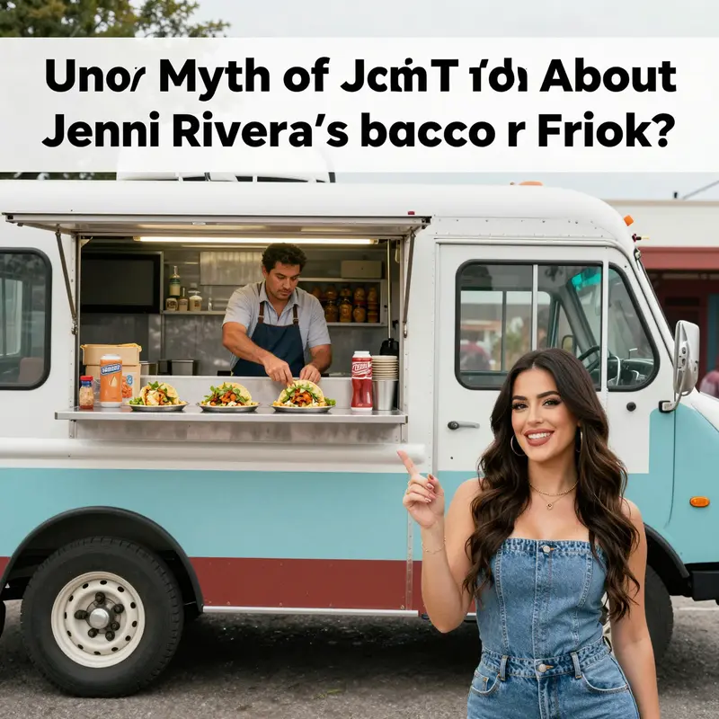 Jenni Rivera enjoying a taco truck scene in her reality show, showcasing her vibrant personality.