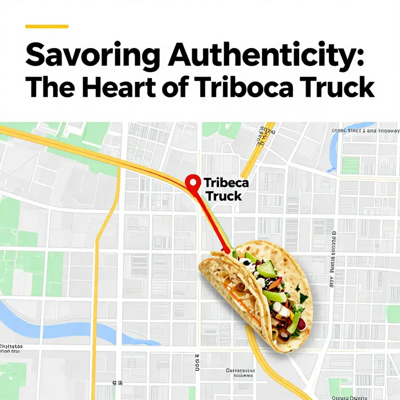 A bustling scene at Tribeca Taco Truck, highlighting its delicious offerings.
