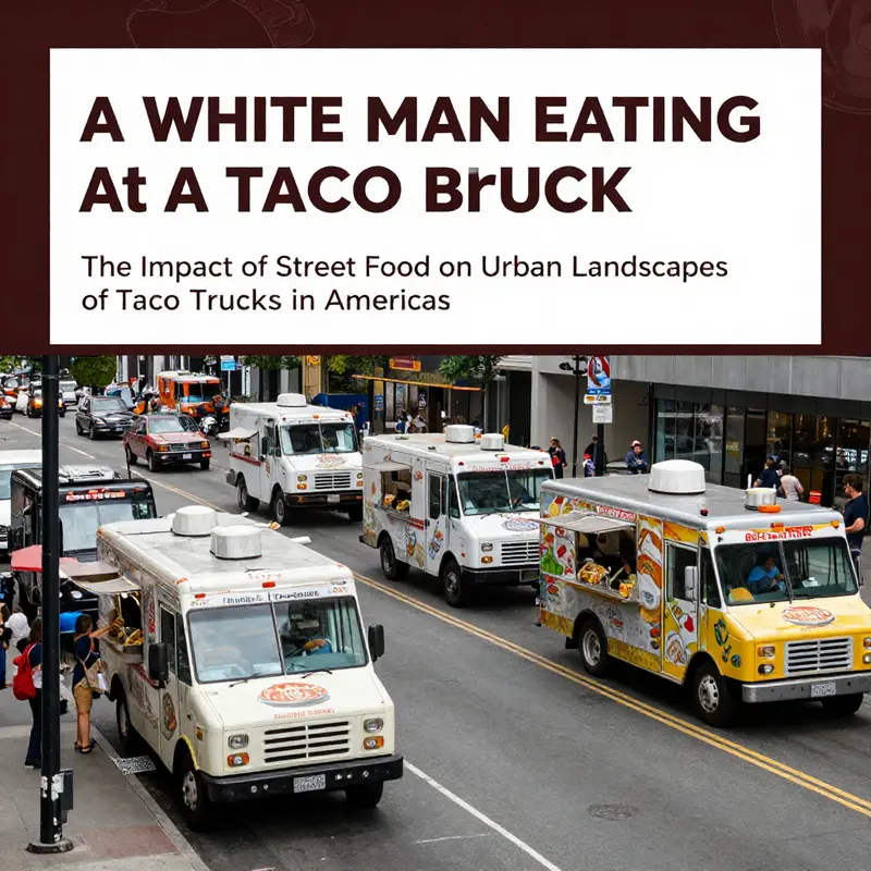 A lively taco truck scene showcasing the cultural melting pot that defines modern American dining.