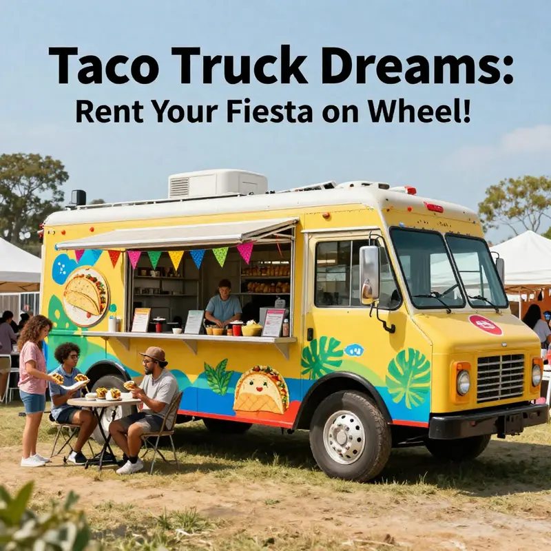 A taco truck brings flavor and fun to outdoor events and festivals.