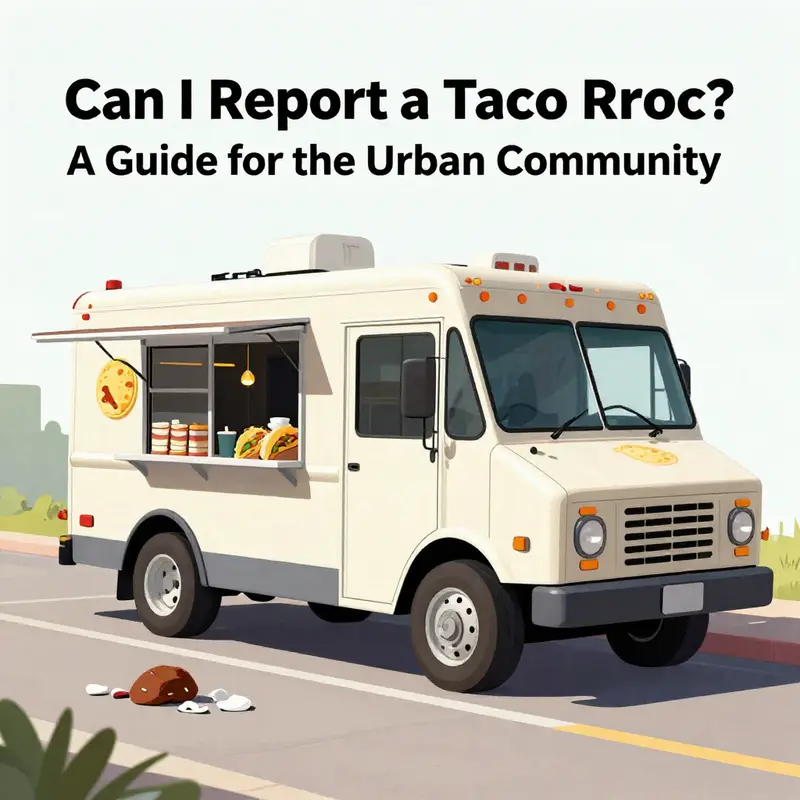 Identifying health and safety issues can help you decide if you need to report a taco truck.