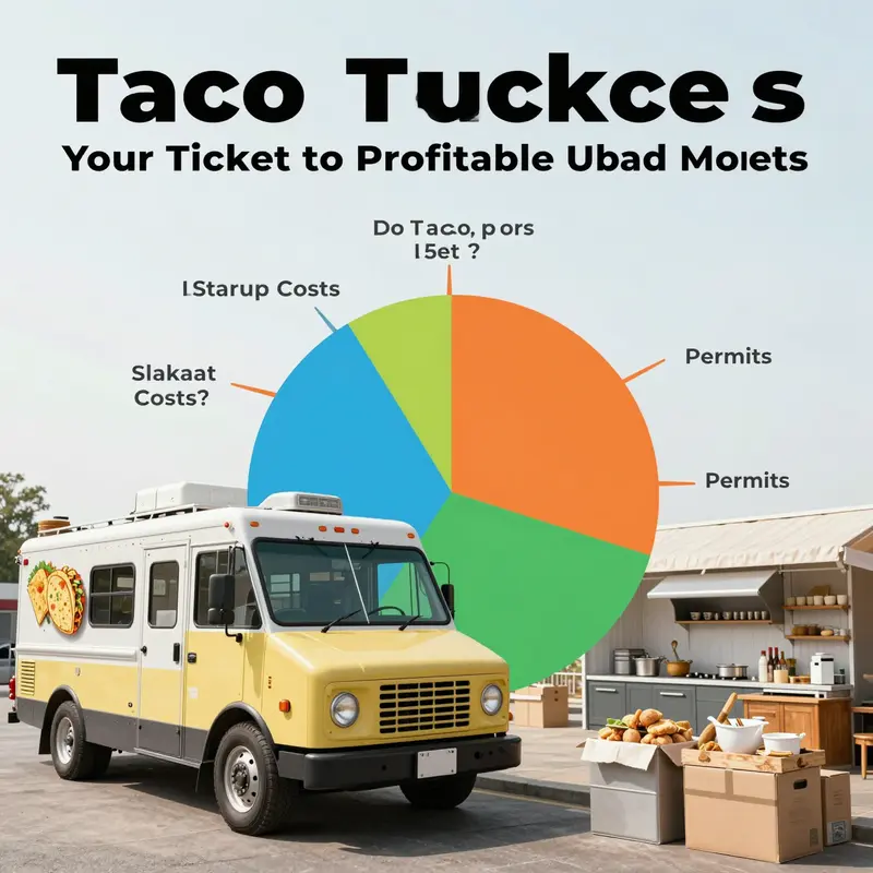 The dynamic of taco trucks in a bustling urban environment, highlighting customer engagement.