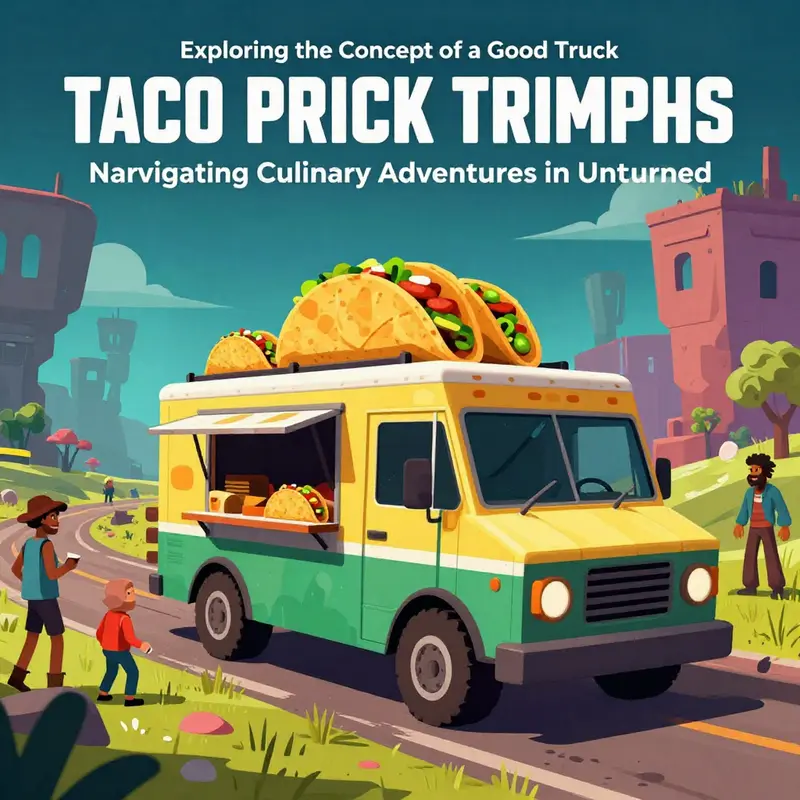 An imagined taco truck in Unturned, serving the whimsical and diverse community of the game.