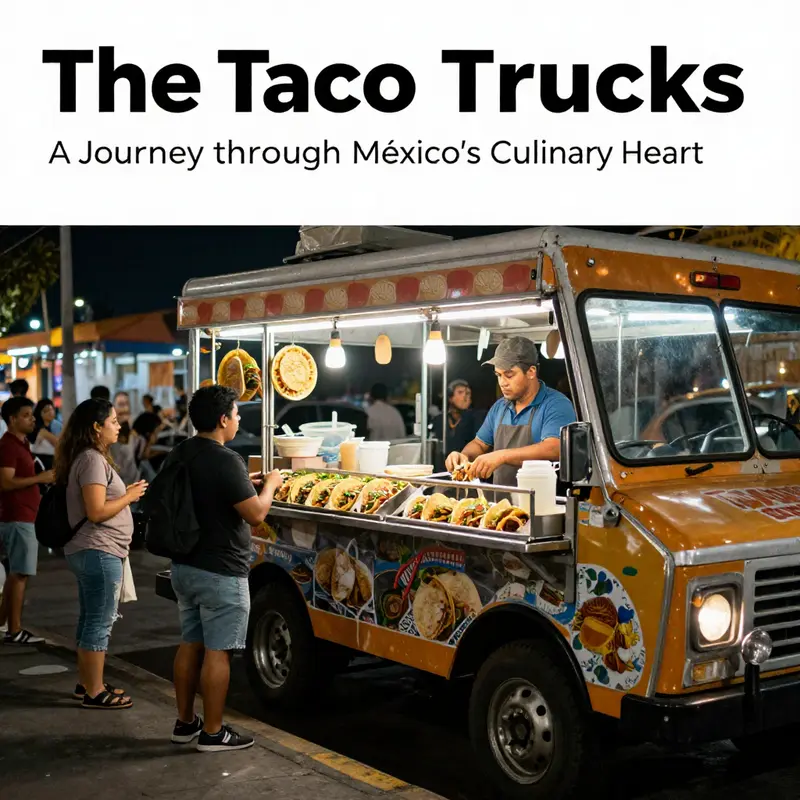 Taco trucks embody the spirit of Mexican culinary culture, reflecting vibrant street life.