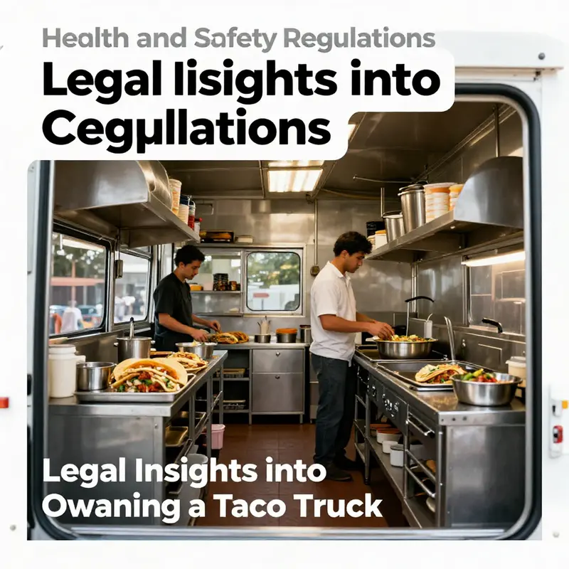 A taco truck legally operating in a city, reflecting the vibrant food culture.