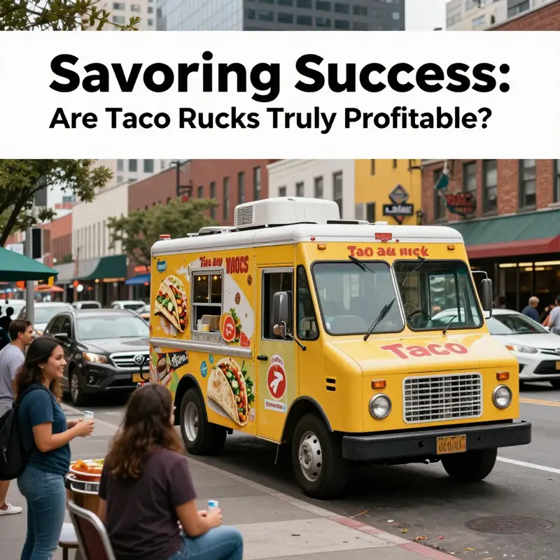 Infographic showcasing critical elements influencing the profitability of taco trucks.