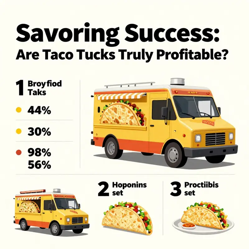 Infographic showcasing critical elements influencing the profitability of taco trucks.