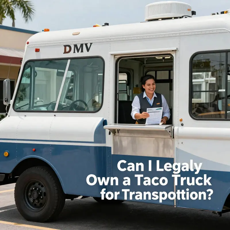 A taco truck owner navigates the vehicle registration process.
