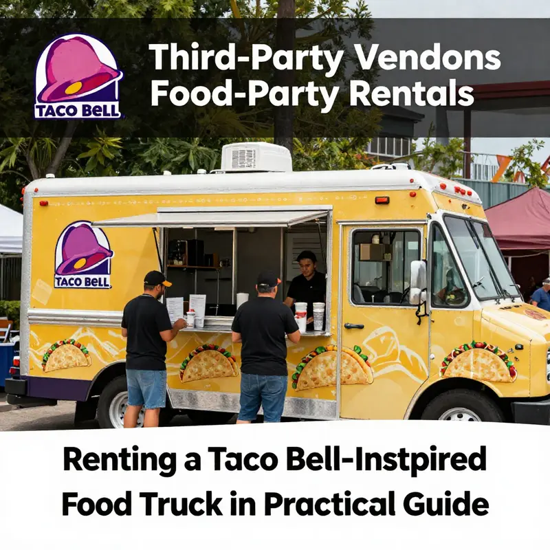 Diverse Taco Bell-inspired trucks ready to serve at a Pennsylvania event.