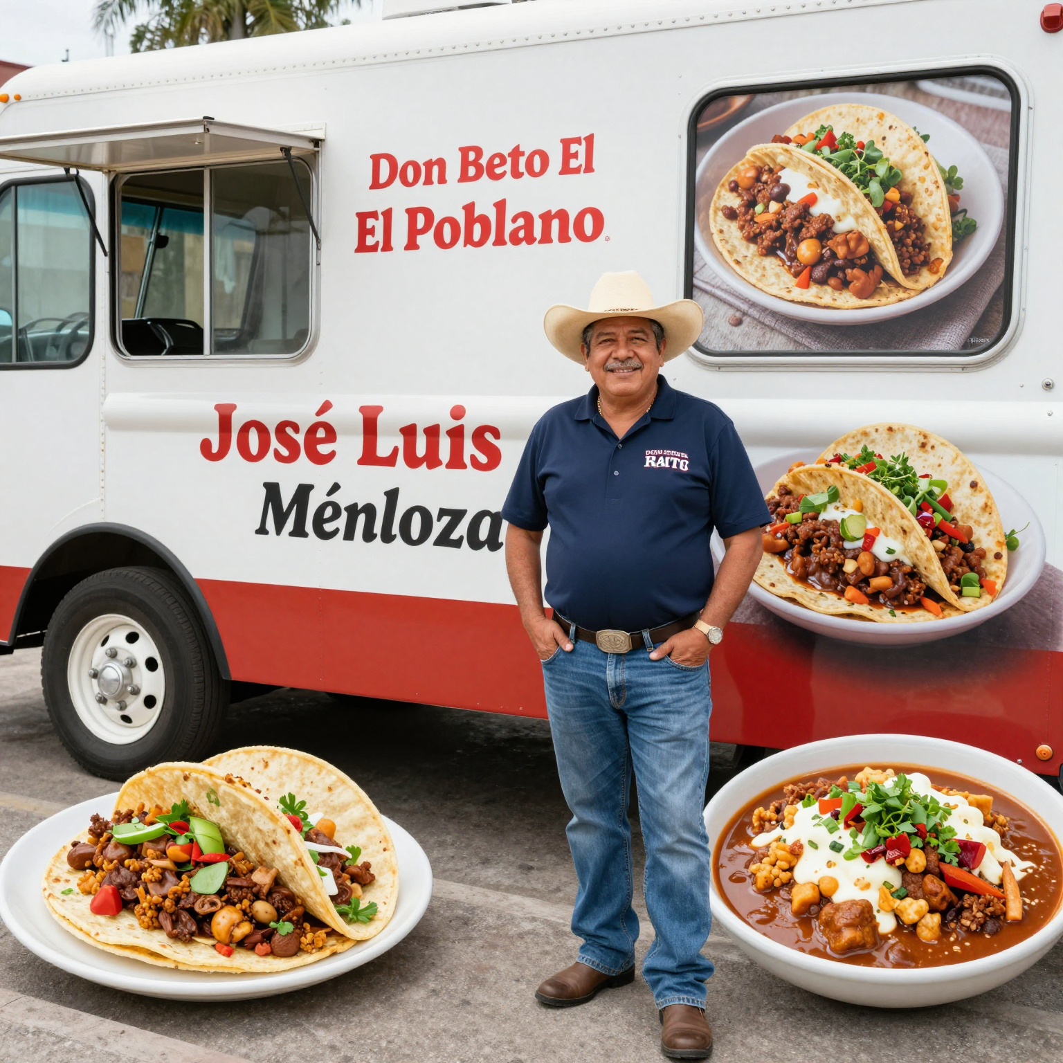José Luis Mendoza with his Taco Truck