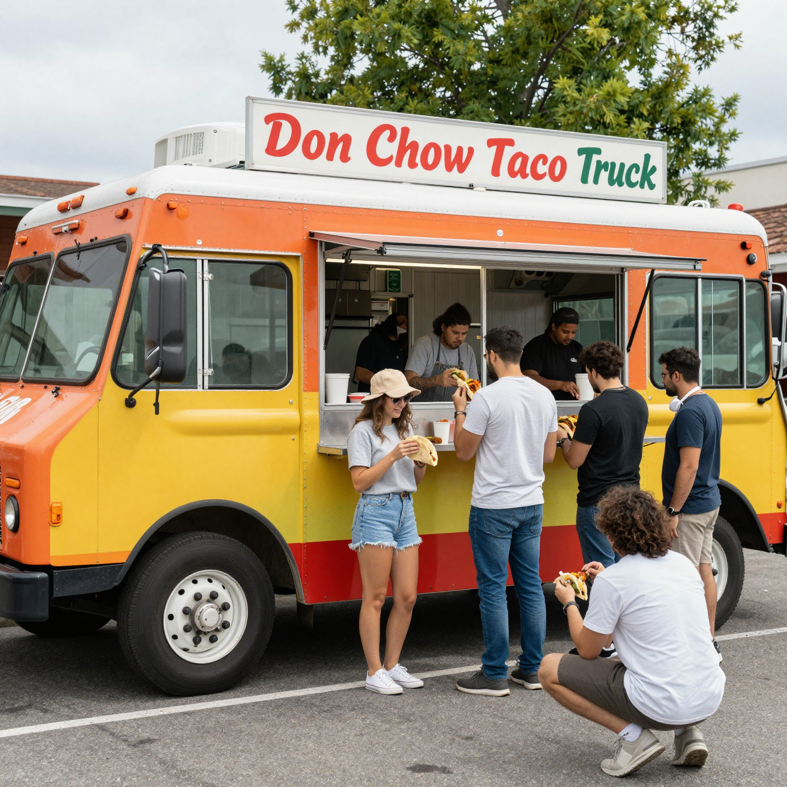 Don Chow Taco Truck Scene