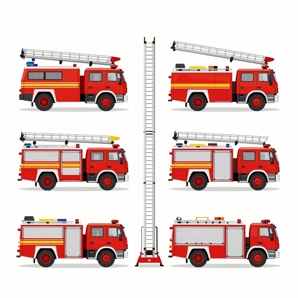 Different Types of Ladder Fire Trucks