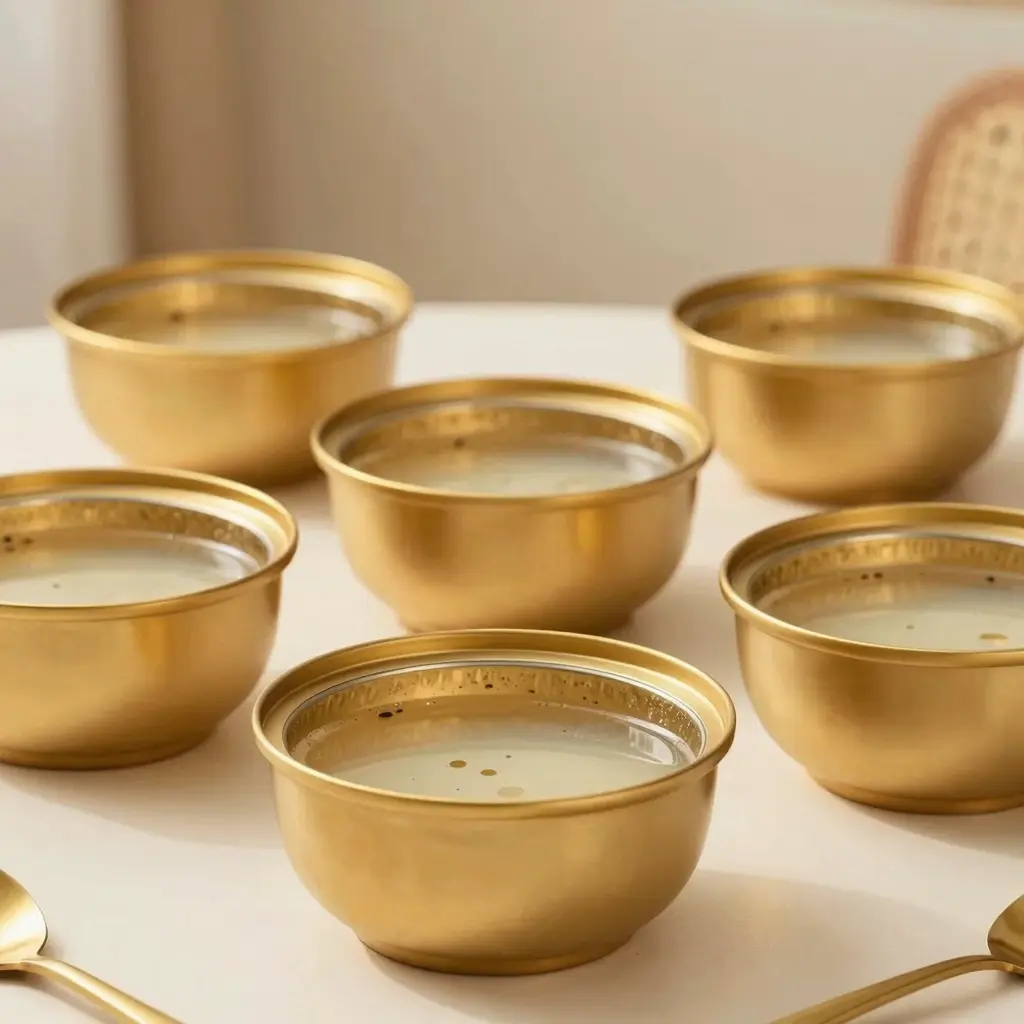 Gold Disposable Soup Bowls