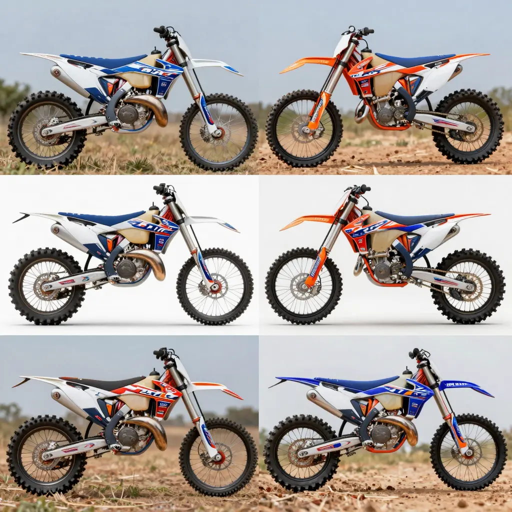 Colorful Dirt Bike Graphic Kits