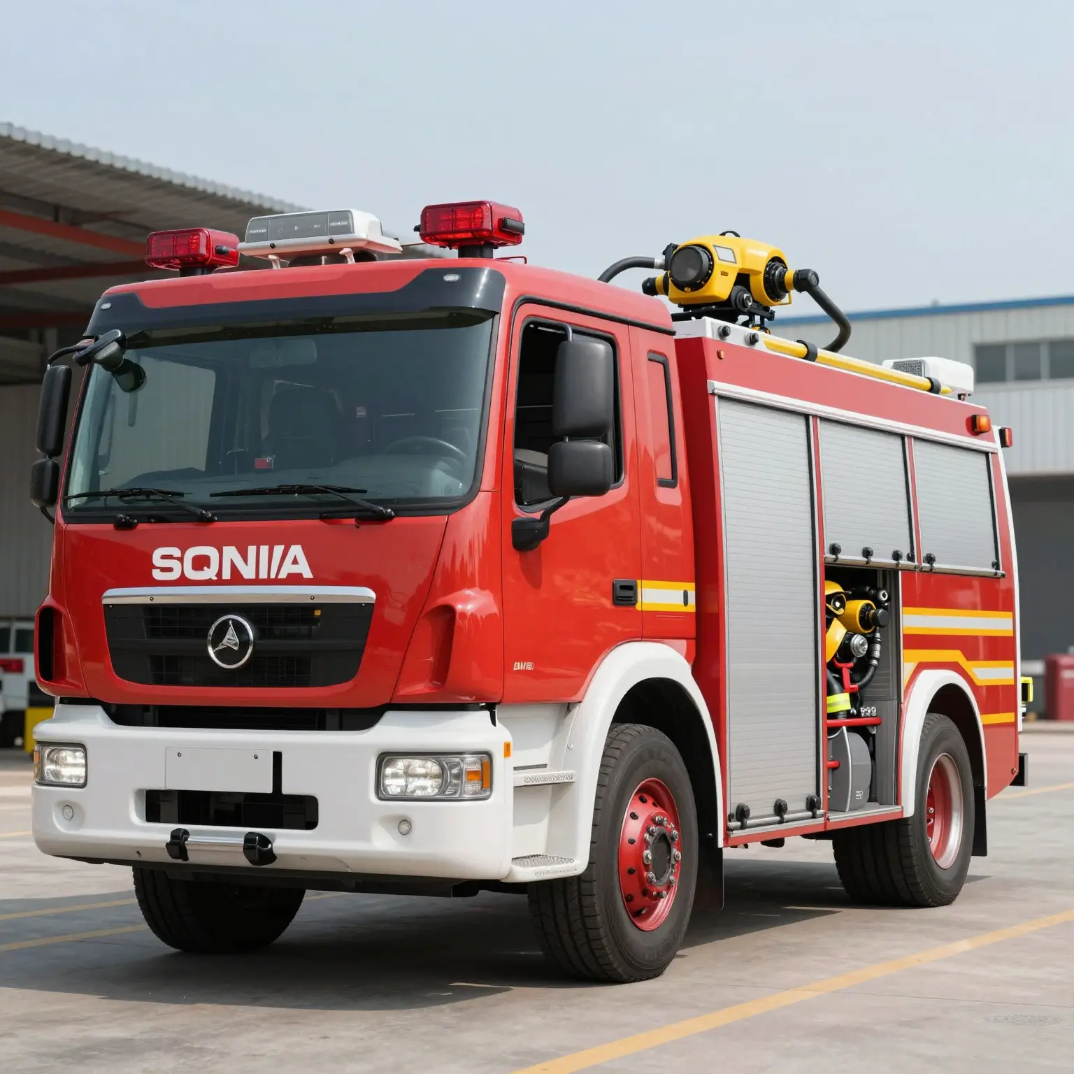 Modern Rescue Firetruck