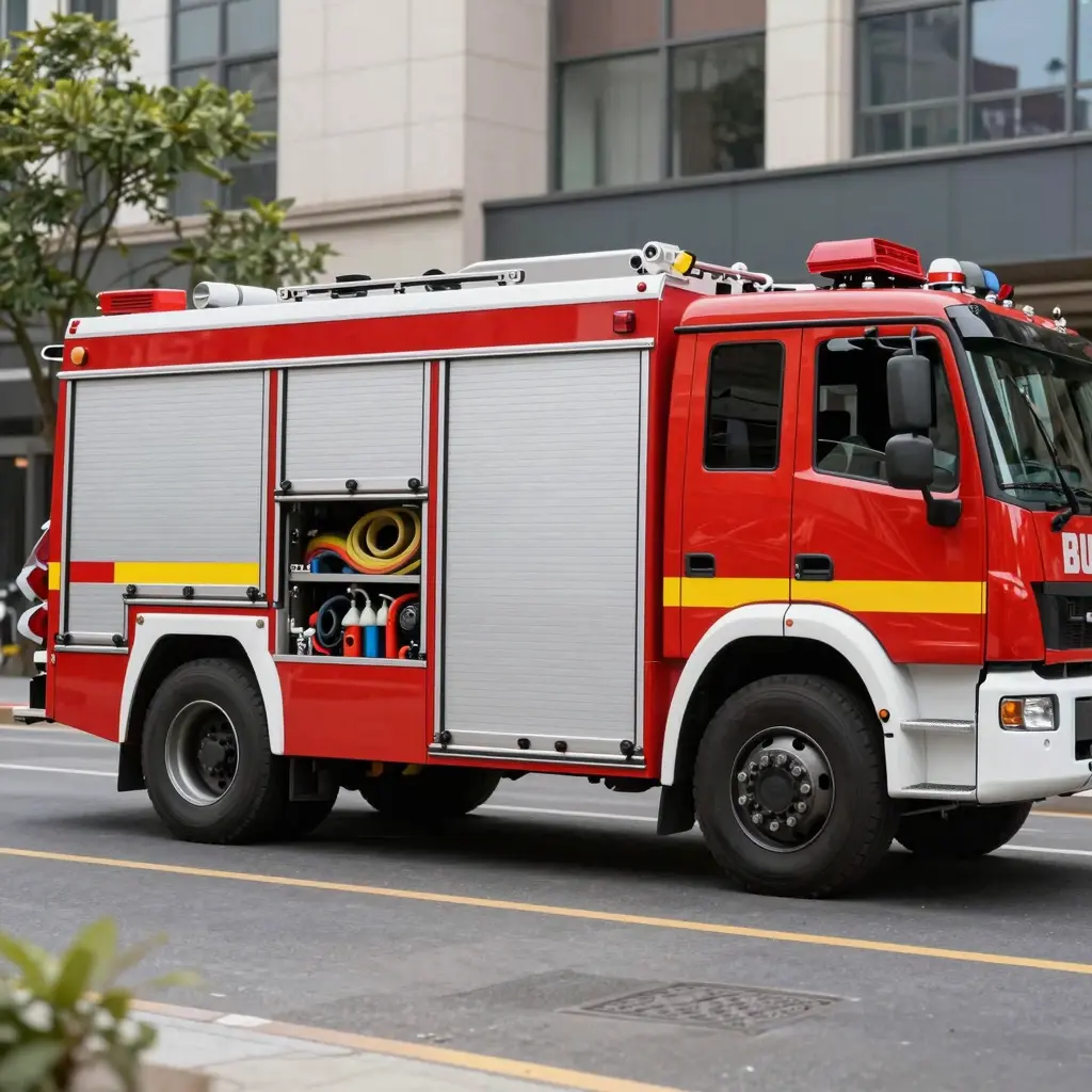 Modern Rescue Firetruck