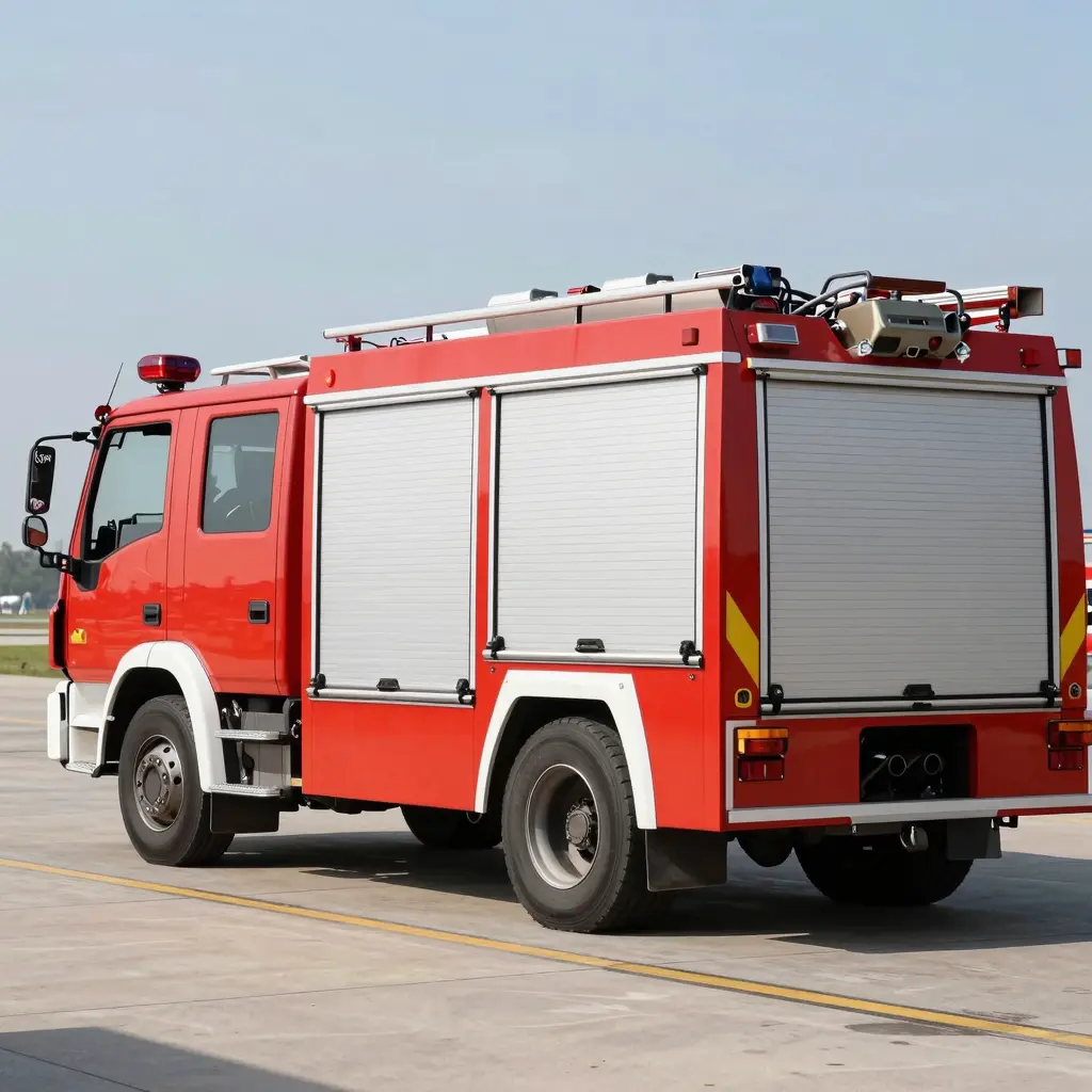 Airport Fire Truck in Action